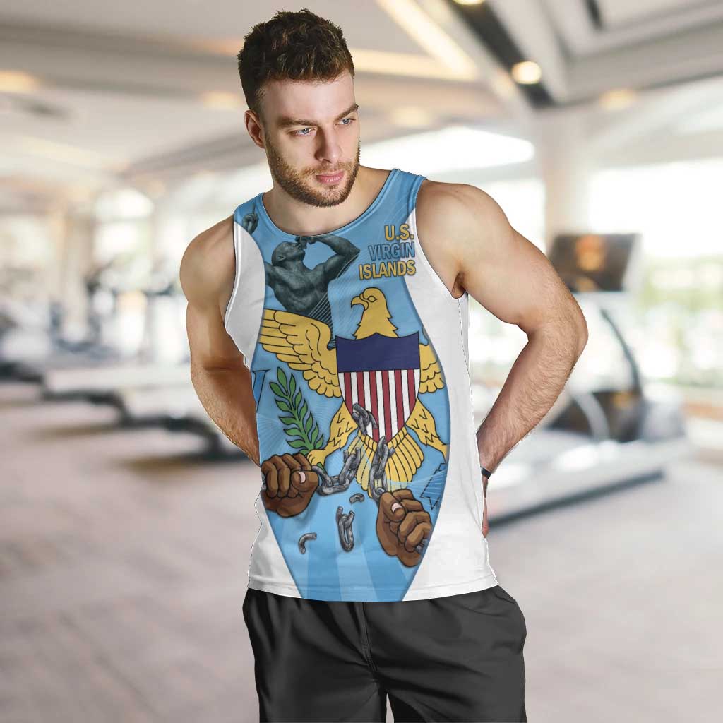 US Virgin Islands Men Tank Top Emancipation Proud Freedom Statue