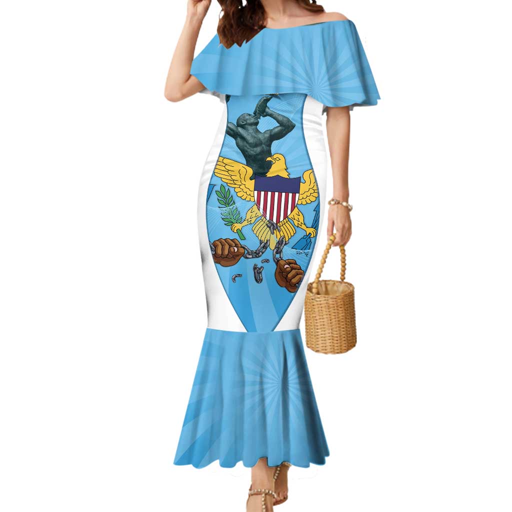 US Virgin Islands Mermaid Dress Emancipation Proud Freedom Statue