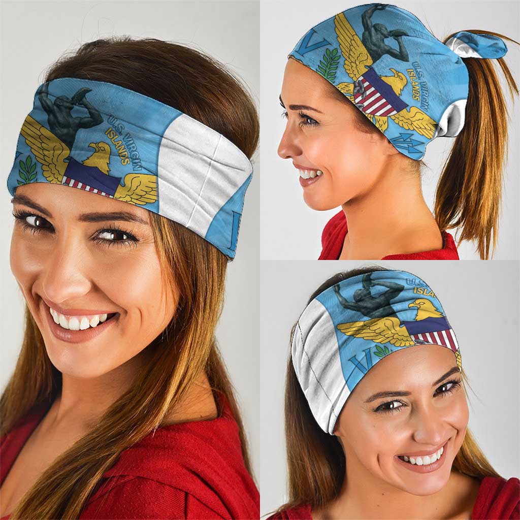 US Virgin Islands Neck Gaiter Emancipation Proud Freedom Statue