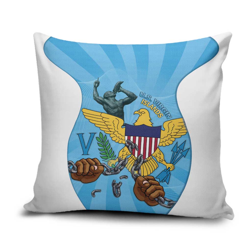 US Virgin Islands Pillow Cover Emancipation Proud Freedom Statue