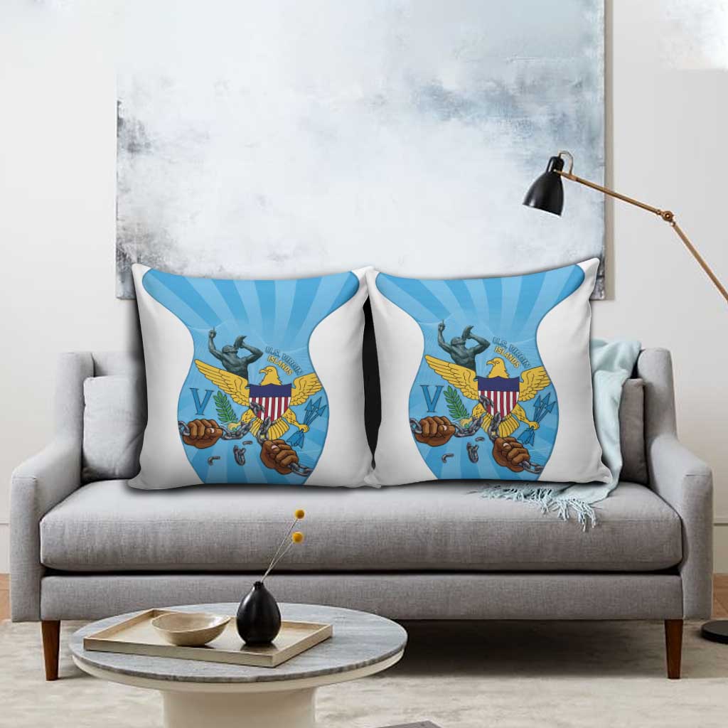 US Virgin Islands Pillow Cover Emancipation Proud Freedom Statue