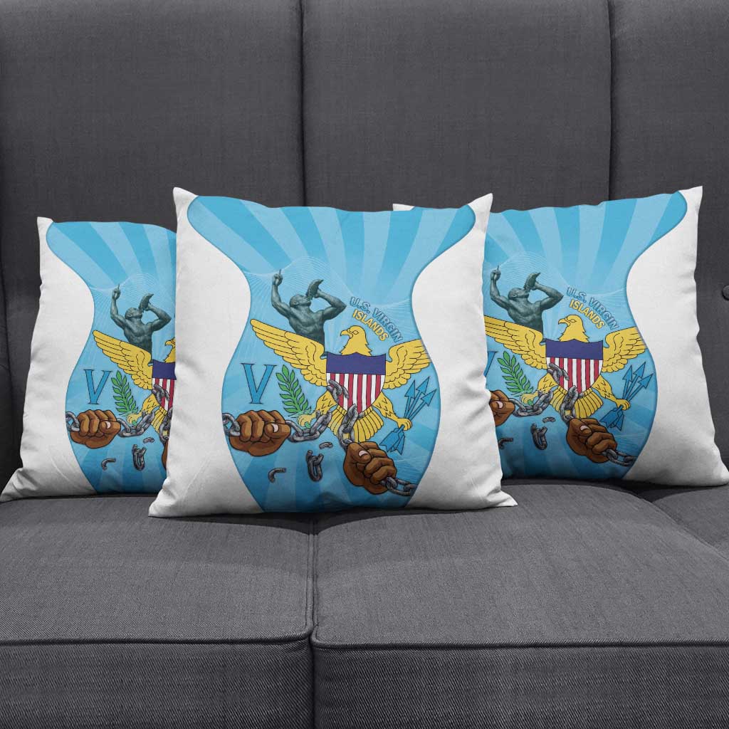US Virgin Islands Pillow Cover Emancipation Proud Freedom Statue