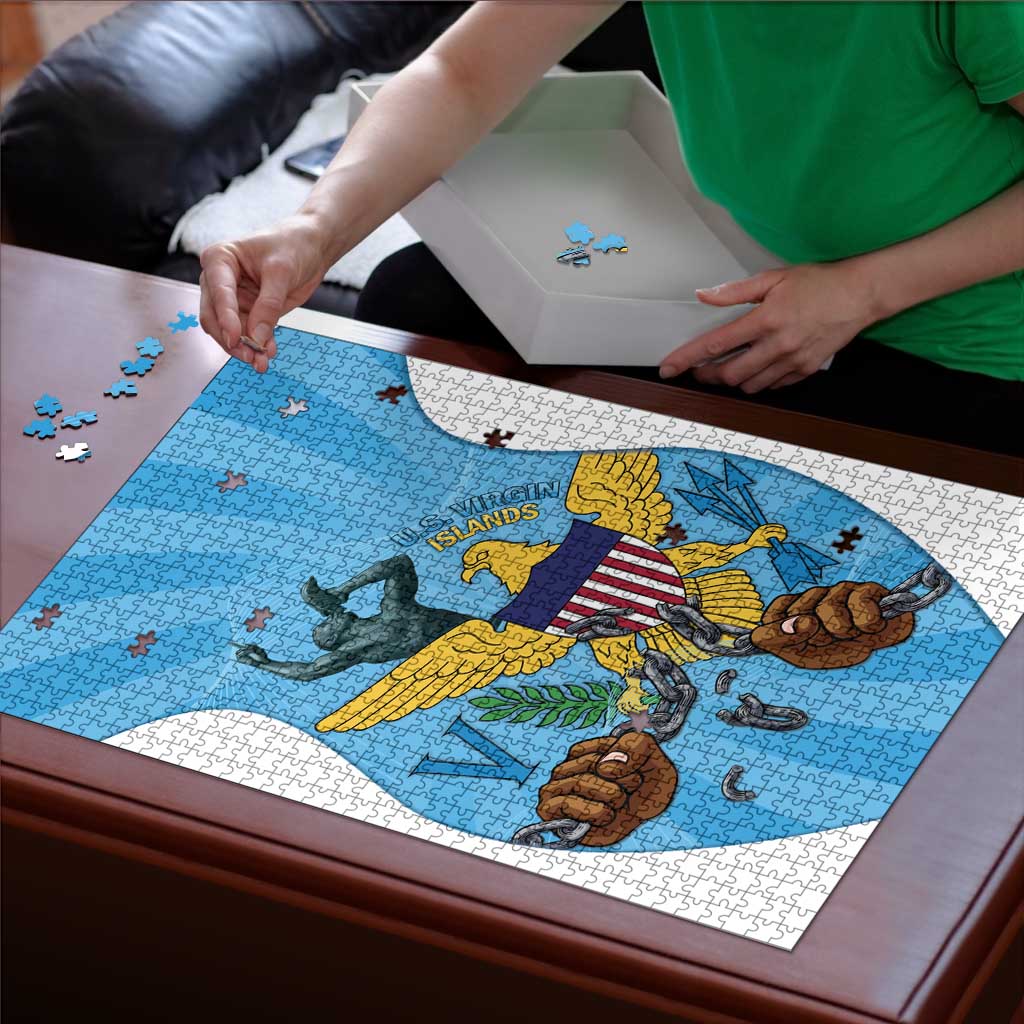 US Virgin Islands Puzzle Emancipation Proud Freedom Statue