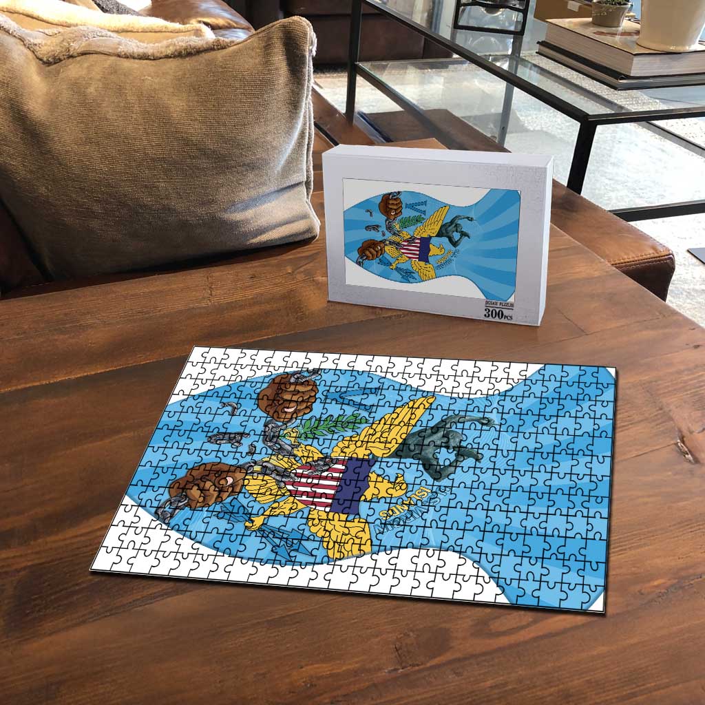 US Virgin Islands Puzzle Emancipation Proud Freedom Statue