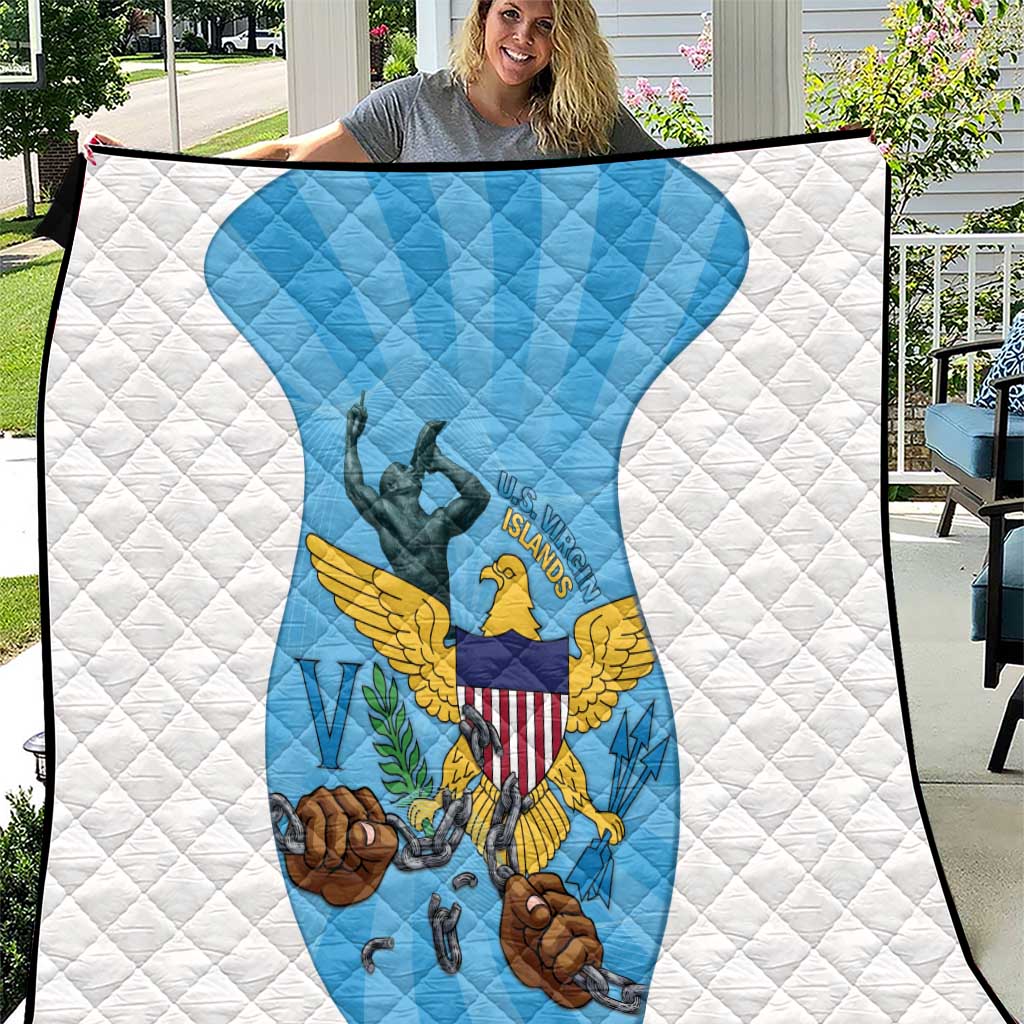 US Virgin Islands Quilt Emancipation Proud Freedom Statue