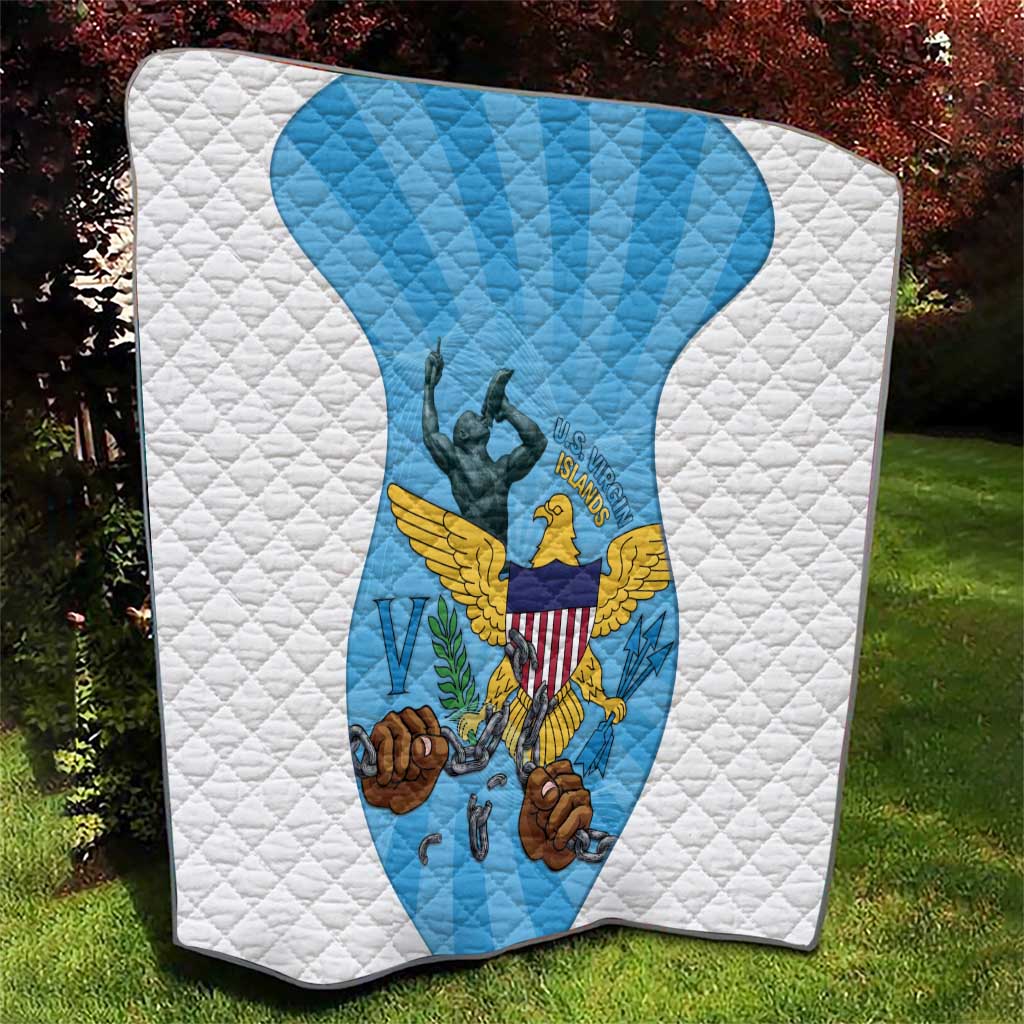US Virgin Islands Quilt Emancipation Proud Freedom Statue