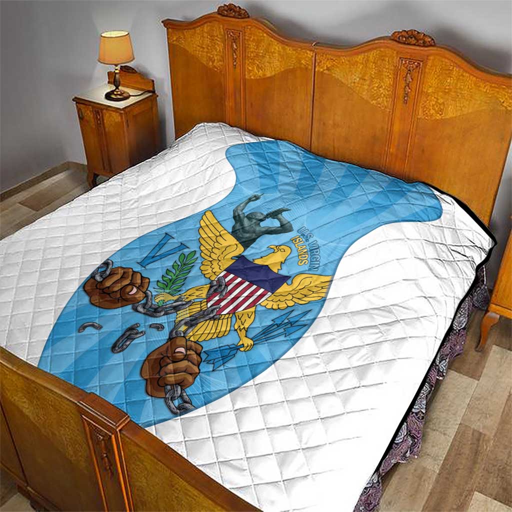 US Virgin Islands Quilt Emancipation Proud Freedom Statue