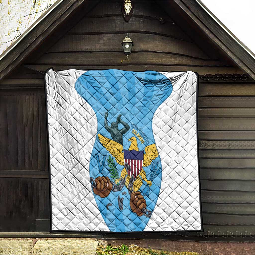 US Virgin Islands Quilt Emancipation Proud Freedom Statue