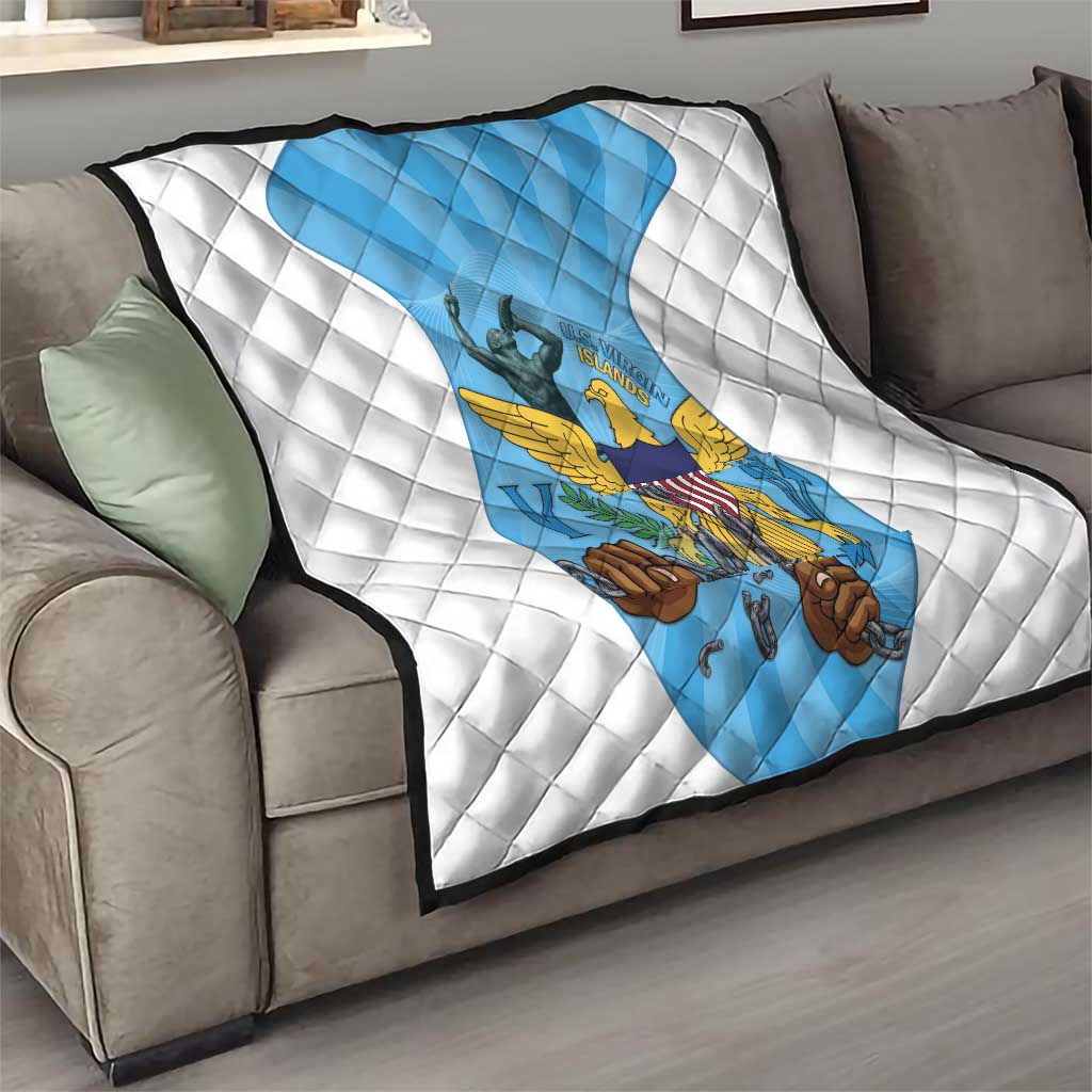 US Virgin Islands Quilt Emancipation Proud Freedom Statue