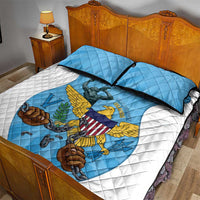 US Virgin Islands Quilt Bed Set Emancipation Proud Freedom Statue