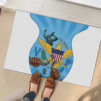 US Virgin Islands Rubber Doormat Emancipation Proud Freedom Statue
