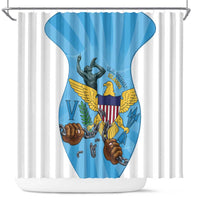 US Virgin Islands Shower Curtain Emancipation Proud Freedom Statue