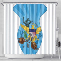 US Virgin Islands Shower Curtain Emancipation Proud Freedom Statue