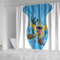 US Virgin Islands Shower Curtain Emancipation Proud Freedom Statue