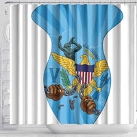 US Virgin Islands Shower Curtain Emancipation Proud Freedom Statue