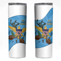 US Virgin Islands Skinny Tumbler Emancipation Proud Freedom Statue