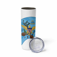 US Virgin Islands Skinny Tumbler Emancipation Proud Freedom Statue