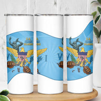 US Virgin Islands Skinny Tumbler Emancipation Proud Freedom Statue