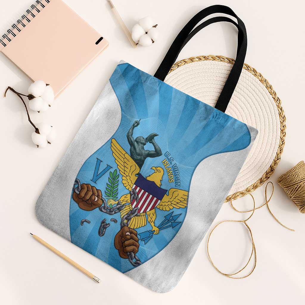 US Virgin Islands Tote Bag Emancipation Proud Freedom Statue