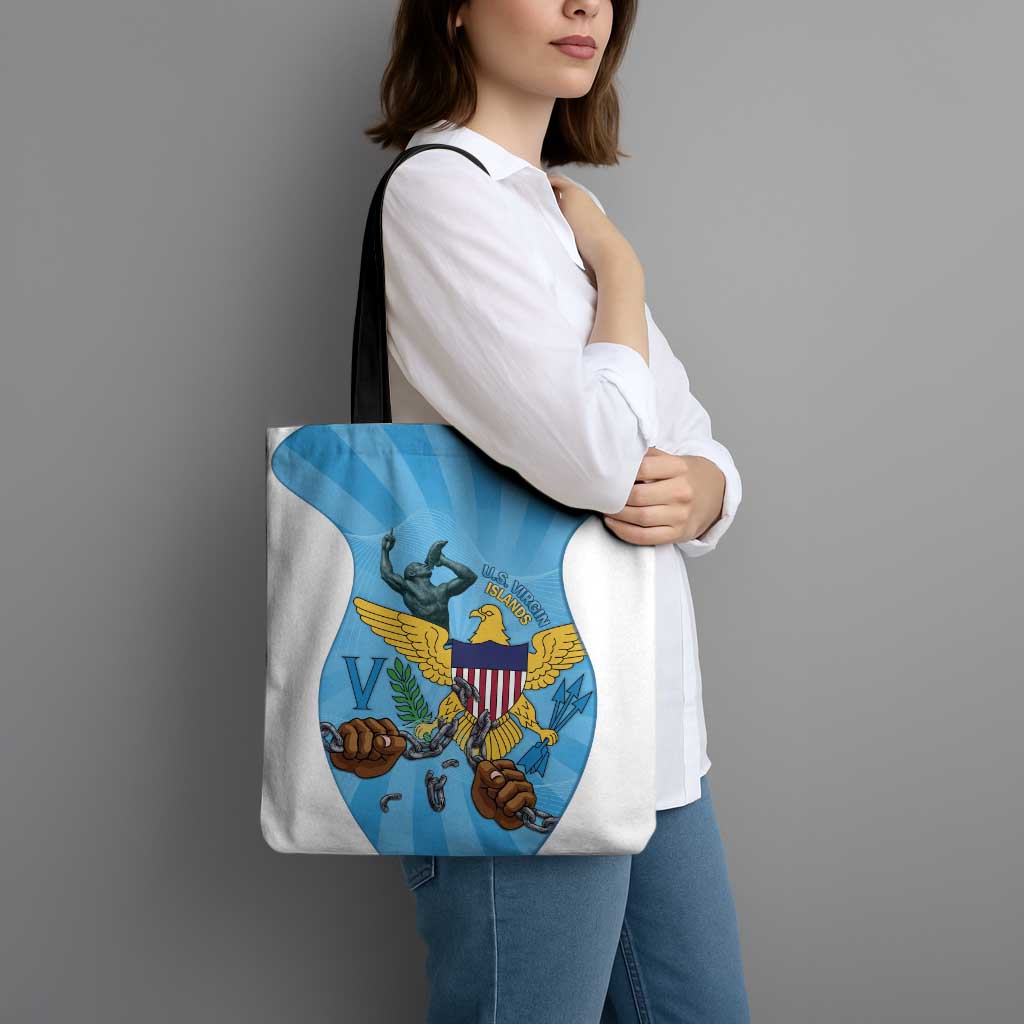 US Virgin Islands Tote Bag Emancipation Proud Freedom Statue