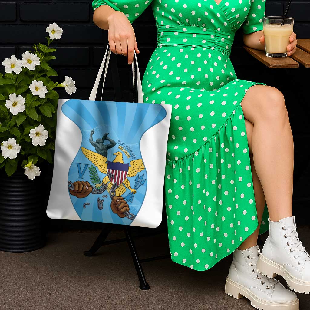 US Virgin Islands Tote Bag Emancipation Proud Freedom Statue
