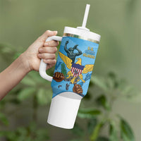 US Virgin Islands Tumbler With Handle Emancipation Proud Freedom Statue
