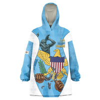 US Virgin Islands Wearable Blanket Hoodie Emancipation Proud Freedom Statue