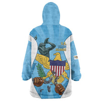 US Virgin Islands Wearable Blanket Hoodie Emancipation Proud Freedom Statue