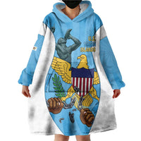 US Virgin Islands Wearable Blanket Hoodie Emancipation Proud Freedom Statue