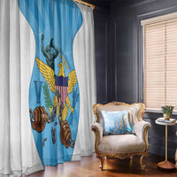 US Virgin Islands Window Curtain Emancipation Proud Freedom Statue