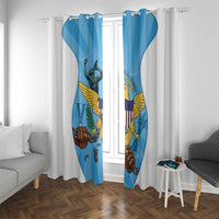 US Virgin Islands Window Curtain Emancipation Proud Freedom Statue