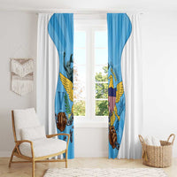 US Virgin Islands Window Curtain Emancipation Proud Freedom Statue
