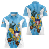 US Virgin Islands Women Polo Shirt Emancipation Proud Freedom Statue