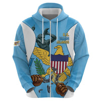 US Virgin Islands Zip Hoodie Emancipation Proud Freedom Statue