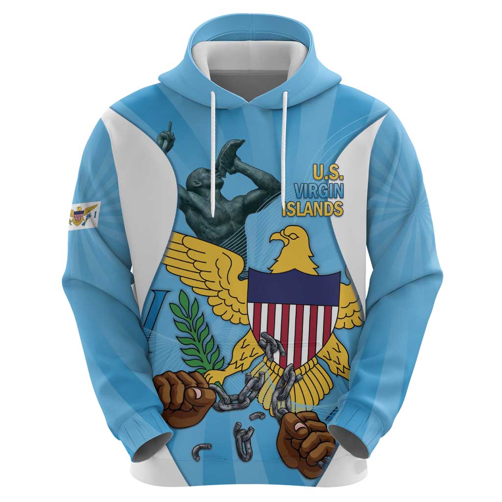 US Virgin Islands Zip Hoodie Emancipation Proud Freedom Statue