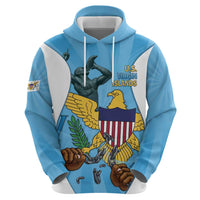 US Virgin Islands Zip Hoodie Emancipation Proud Freedom Statue