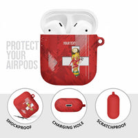 Switzerland Football Custom AirPods Case Go Nati Swiss Alps Grunge Style