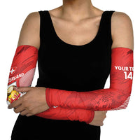 Switzerland Football Custom Arm Sleeves Go Nati Swiss Alps Grunge Style