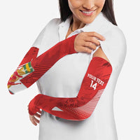 Switzerland Football Custom Arm Sleeves Go Nati Swiss Alps Grunge Style