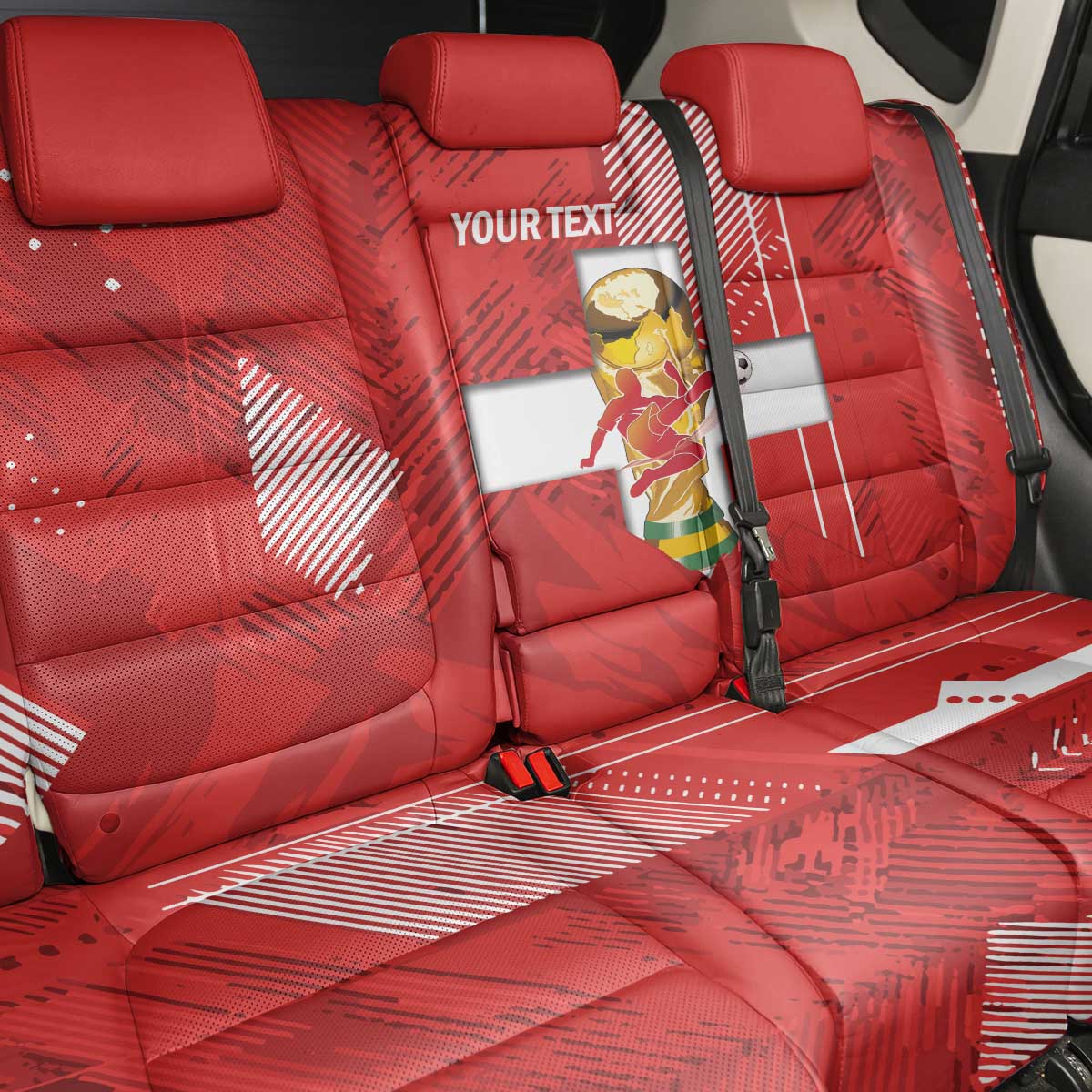 Switzerland Football Custom Back Car Seat Cover Go Nati Swiss Alps Grunge Style