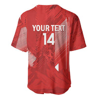 Switzerland Football Custom Baseball Jersey Go Nati Swiss Alps Grunge Style