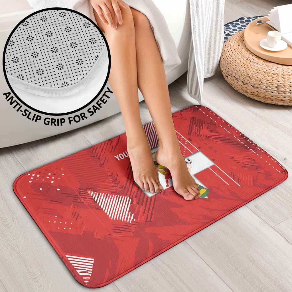Switzerland Football Custom Bathroom Set Go Nati Swiss Alps Grunge Style