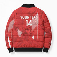 Switzerland Football Custom Bomber Puffer Jacket Go Nati Swiss Alps Grunge Style