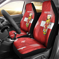 Switzerland Football Custom Car Seat Cover Go Nati Swiss Alps Grunge Style