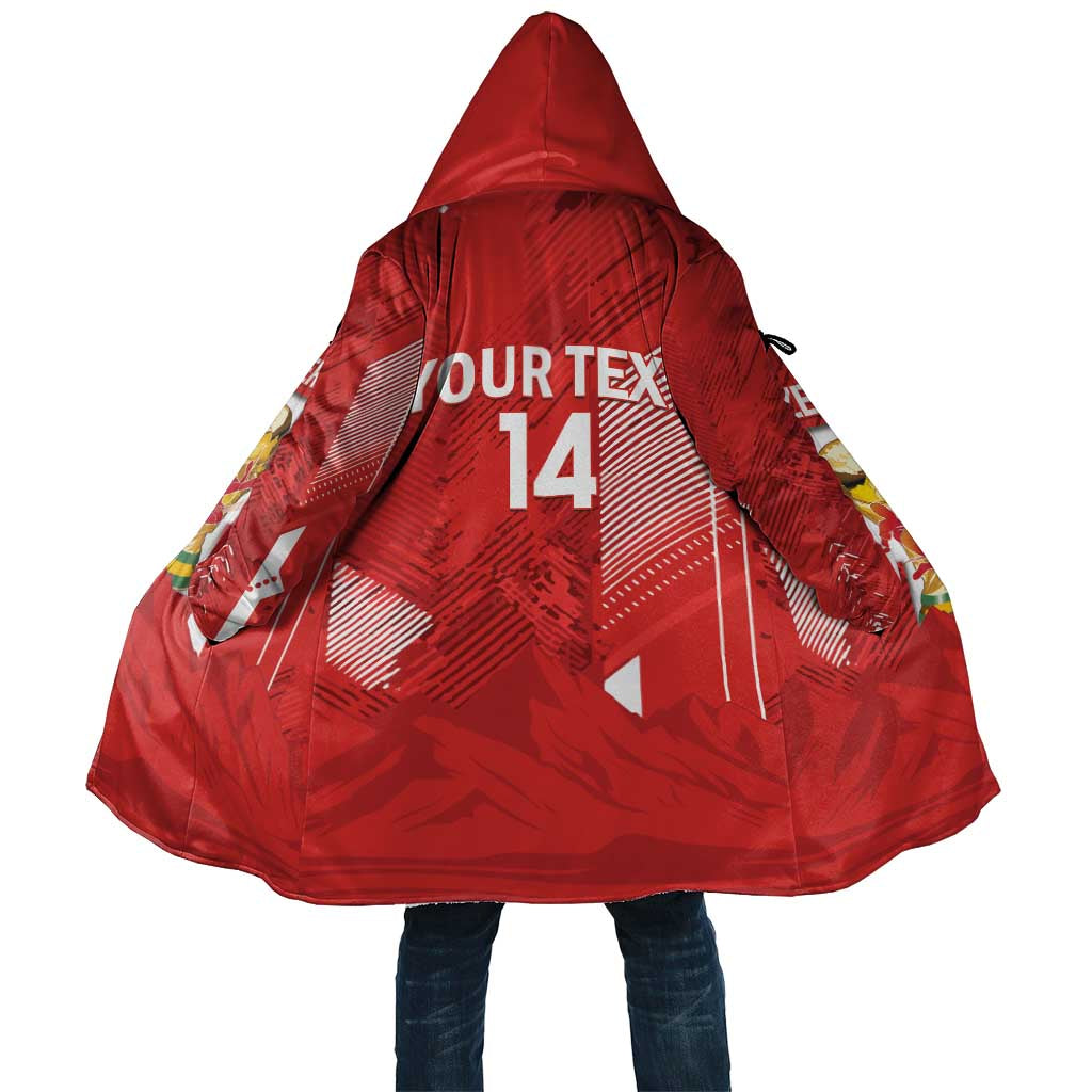Switzerland Football Custom Cloak Go Nati Swiss Alps Grunge Style