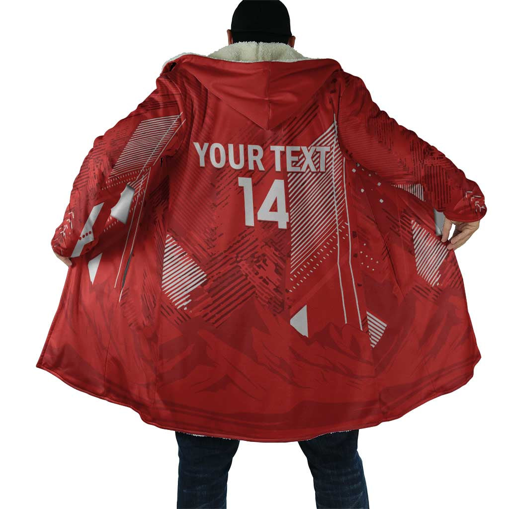 Switzerland Football Custom Cloak Go Nati Swiss Alps Grunge Style