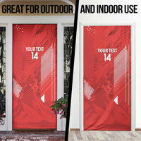 Switzerland Football Custom Door Cover Go Nati Swiss Alps Grunge Style