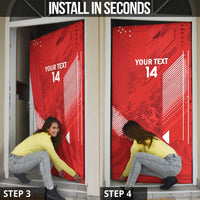 Switzerland Football Custom Door Cover Go Nati Swiss Alps Grunge Style