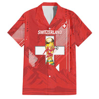 Switzerland Football Custom Family Matching Long Sleeve Bodycon Dress and Hawaiian Shirt Go Nati Swiss Alps Grunge Style