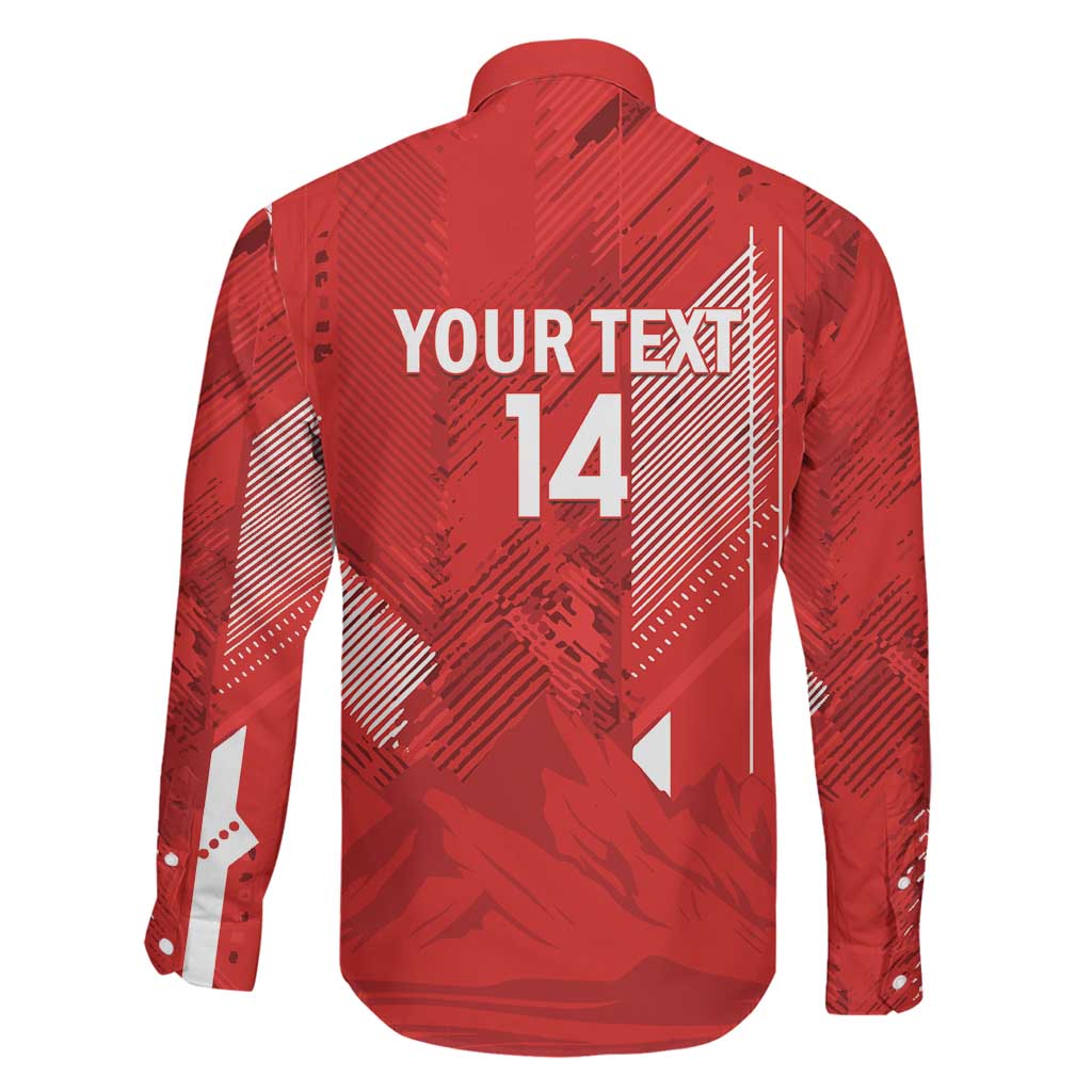 Switzerland Football Custom Family Matching Long Sleeve Bodycon Dress and Hawaiian Shirt Go Nati Swiss Alps Grunge Style